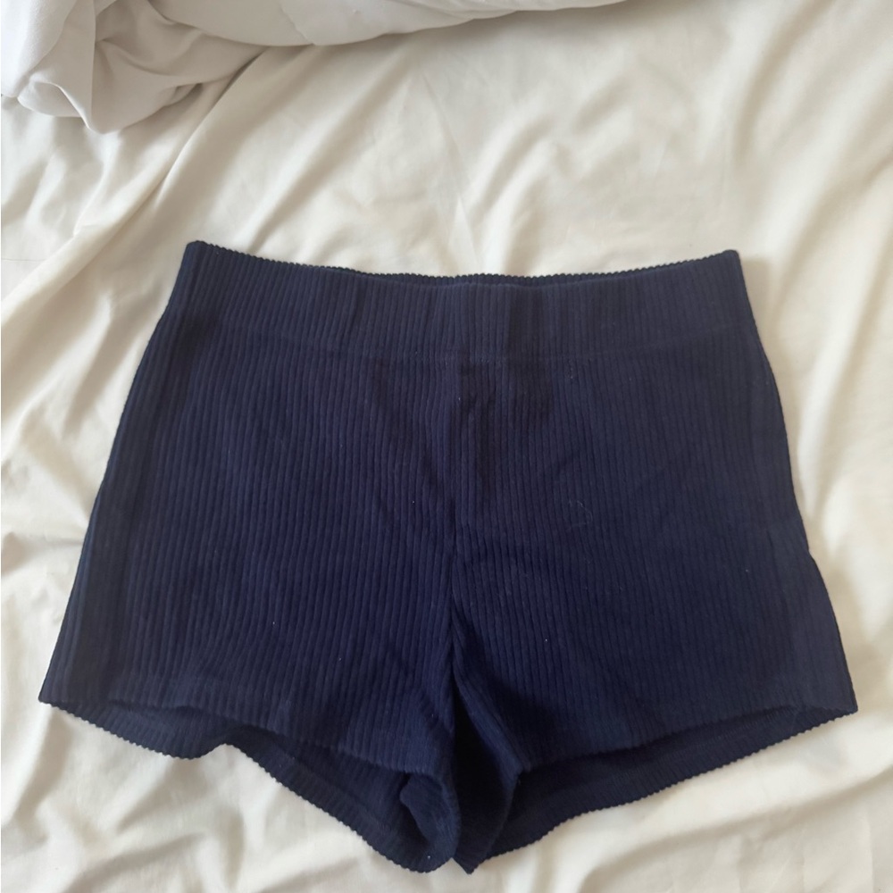 NWT: RARE/DISCONTINUED garage navy ribbed shorts